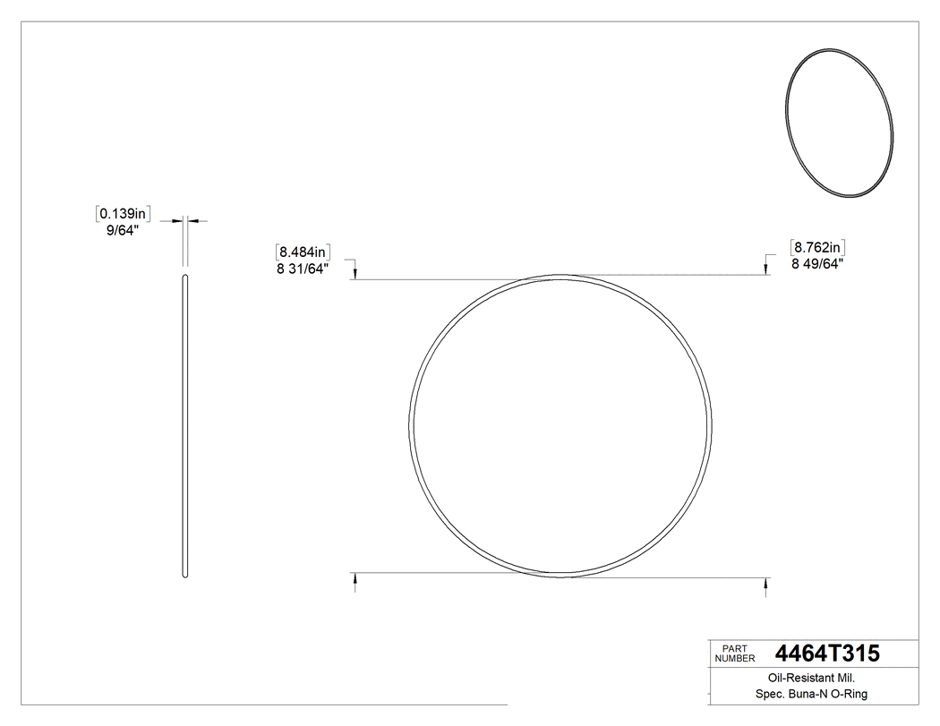 Technical drawing - 4464T315